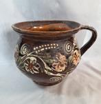 Keramiek Pot met Slibwerk - 17 cm, Ophalen of Verzenden