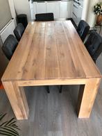 Massief Eiken Eettafel 200x100cm, Huis en Inrichting, Tafels | Eettafels, Ophalen, Gebruikt, Eikenhout, 50 tot 100 cm