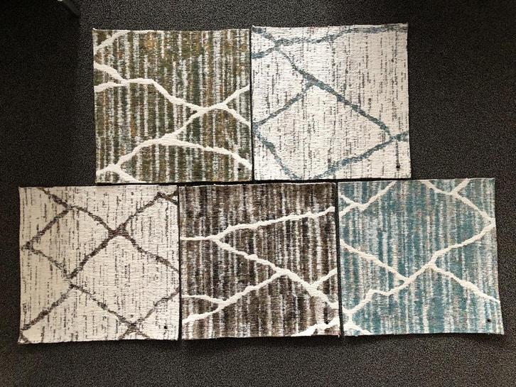 Stalen vloerkleed / tapijt ca. 45 x 44 cm katoen + wol, Huis en Inrichting, Stoffering | Tapijten en Kleden, Zo goed als nieuw