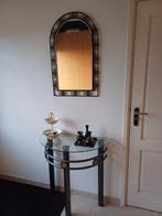 Glazen sidetable., Huis en Inrichting, Tafels | Sidetables, 100 tot 150 cm, Ophalen of Verzenden, Zo goed als nieuw, 25 tot 50 cm