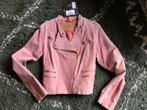 Bikerjack Goosegraft roze leer/suede nieuw met kaartje 38/40, Kleding | Dames, Verzenden, Zo goed als nieuw, Maat 38/40 (M), Roze
