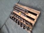 Grondboren 10 en 12.5 cm incl verlengstukken, Doe-het-zelf en Verbouw, Gereedschap | Overige machines, Ophalen, Gebruikt