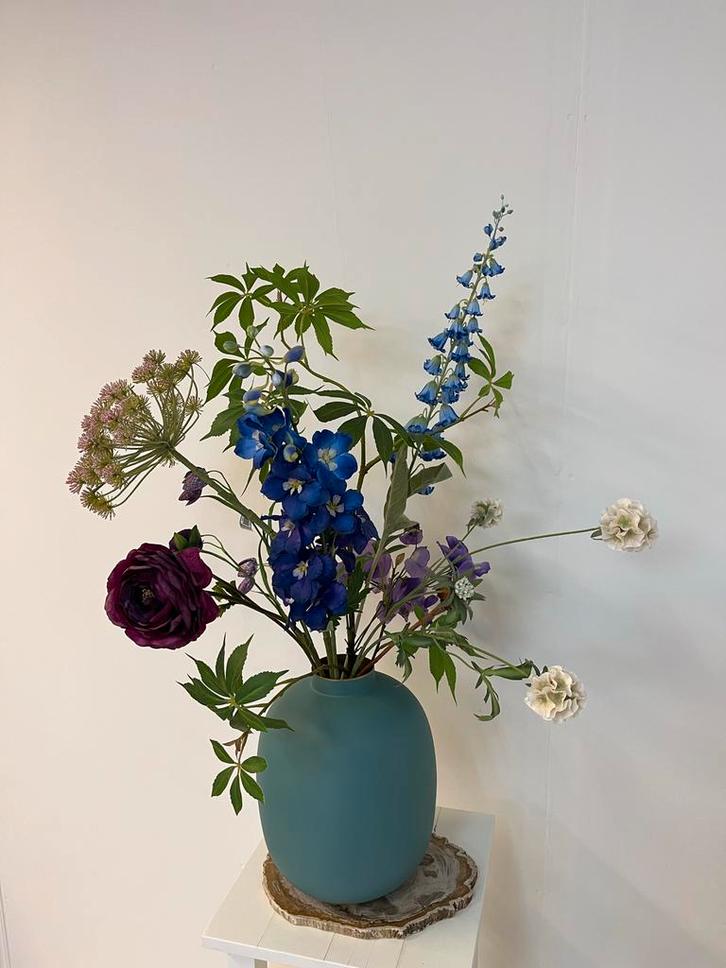 Zijden Boeket Silkka met Pip Studio Vaas, Huis en Inrichting, Woonaccessoires | Kunstplanten en Kunstbloemen, Nieuw, Binnen, Ophalen of Verzenden
