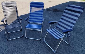 3 stuks campingstoel klapstoel beschikbaar voor biedingen