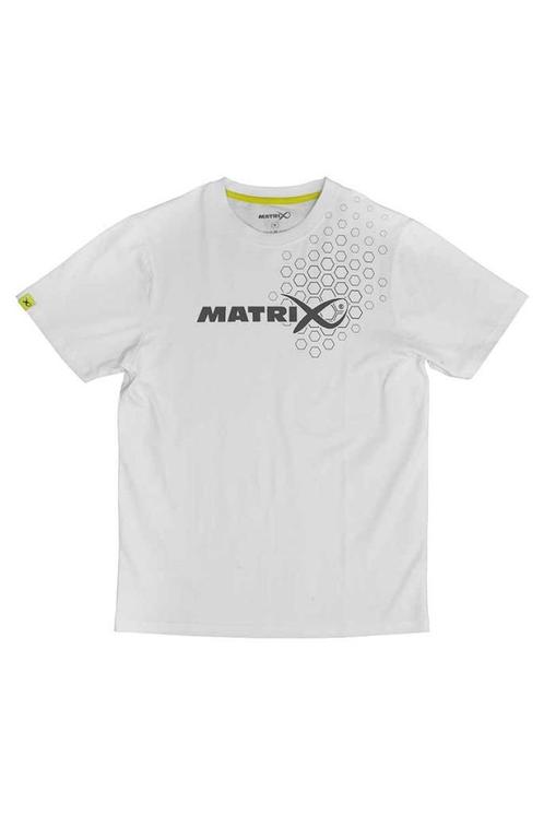 Matrix Hex Print T-Shirt White, Watersport en Boten, Hengelsport | Witvissen, Nieuw, Overige typen, Ophalen of Verzenden