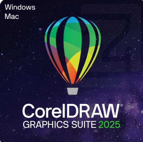Coreldraw graphic suite 2025, Computers en Software, Audio-software, Nieuw, MacOS, Windows, Ophalen of Verzenden