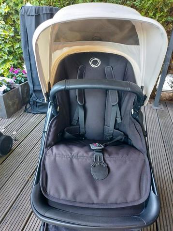 Bugaboo Fox 2 Kinderwagen All Black Crèmekleurige zonnenkap  beschikbaar voor biedingen
