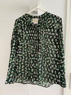 Blouse met geplooide voorkant maat S, Zwart, Ophalen of Verzenden, Zo goed als nieuw, Maat 36 (S)
