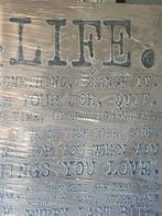 Decoratief Wandpaneel 'Life' van Sabine Kleiren, Ophalen, Zo goed als nieuw