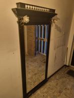 Hardhouten spiegel met verlichting 111x208cm, Huis en Inrichting, Woonaccessoires | Spiegels, Ophalen, Gebruikt, 200 cm of meer