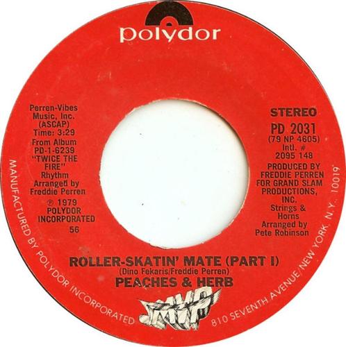 Peaches & Herb - Roller Skatin' Mate (Single), Cd's en Dvd's, Vinyl Singles, Gebruikt, Single, Pop, 7 inch, Ophalen of Verzenden