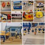 Brandweerman Sam Set - Kazerne, Figuren & Voertuigen, Ophalen, Gebruikt