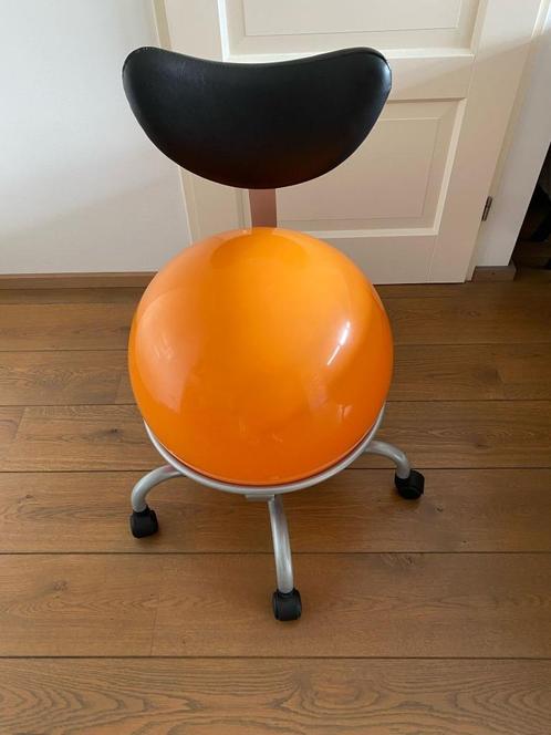 Pallosit design bureaustoel balstoel, Huis en Inrichting, Bureaustoelen, Zo goed als nieuw, Balstoel, Oranje, Ergonomisch, Ophalen