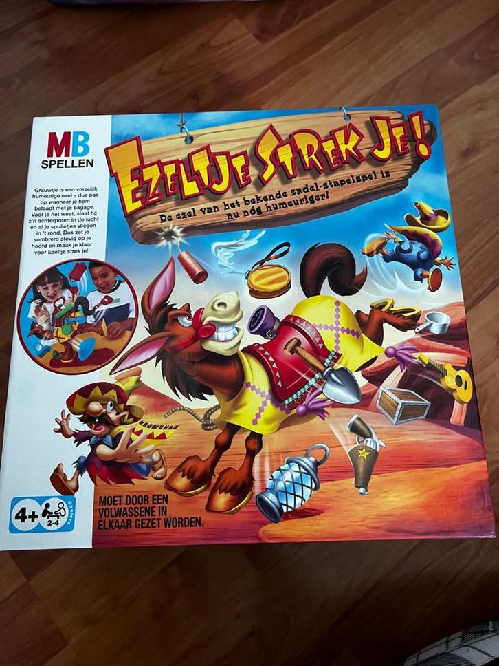 Ezeltje Strek Je! - Stapelspel, Hobby en Vrije tijd, Gezelschapsspellen | Bordspellen, Gebruikt, Een of twee spelers, Reisspel