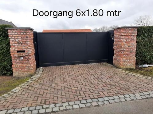 Nieuwe schuifpoort 6x1.8 mtr, Tuin en Terras, Tuinpoorten, Nieuw, Schuifpoort, 150 tot 200 cm, 200 cm of meer, Ophalen