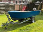 Compleete aluminium boot met 6pk honda en trailertje., Watersport en Boten, Ophalen, Tot 10 pk, Aluminium, Zo goed als nieuw