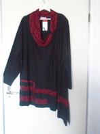 Magna A-Symmetrisch Tuniek Zwart Rood maat 48/50 Nieuw, Verzenden, Blouse of Tuniek, Nieuw, Magna