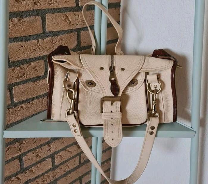 ORIGINELE VINTAGE MULBERRY TAS, Sieraden, Tassen en Uiterlijk, Tassen | Damestassen, Zo goed als nieuw, Handtas, Wit, Verzenden