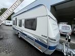 Fendt Topas 550 TG / cassette luifel / mover, Caravans en Kamperen, Caravans, Rondzit, Schokbreker, Bedrijf, Fendt