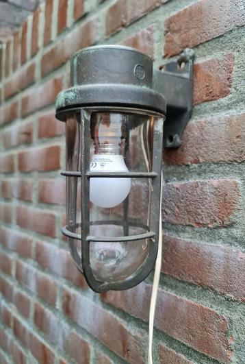 Industria Rotterdam bully wandlamp muurlamp brons + patina beschikbaar voor biedingen