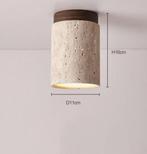 Japandi Travertin Walnoot Opbouw Spotjes Wabi Sabi, Ophalen of Verzenden, Nieuw, Hout