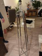 Zilverkleurige Standaard Lamp - 120cm, Huis en Inrichting, Lampen | Vloerlampen, Ophalen, Gebruikt, Metaal, 100 tot 150 cm