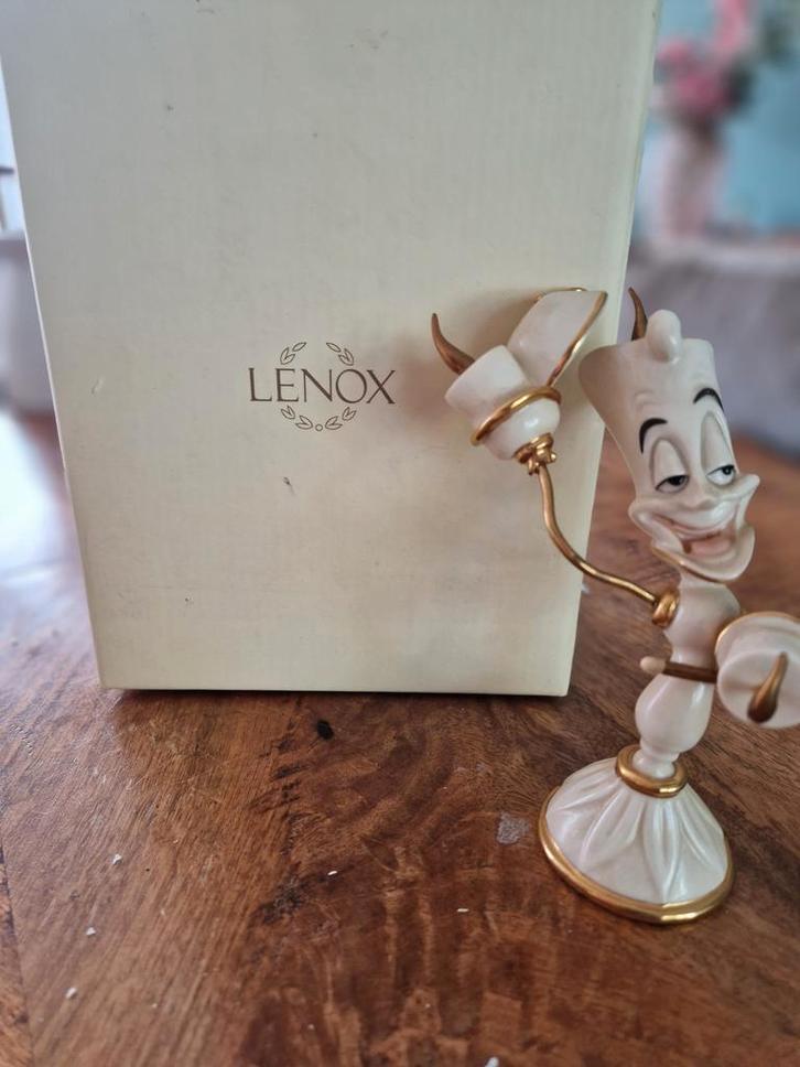 Lenox Lumiere Kandelaar - Disney Beauty and the Beast, Verzamelen, Disney, Zo goed als nieuw, Ophalen of Verzenden