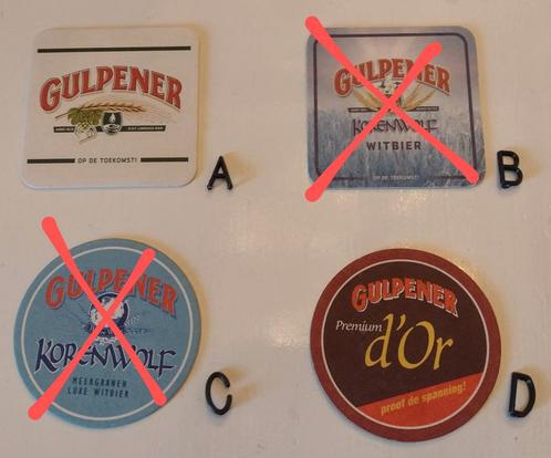 Gulpener Bierviltjes., Verzamelen, Biermerken, Gebruikt, Viltje(s), Gulpener, Ophalen of Verzenden