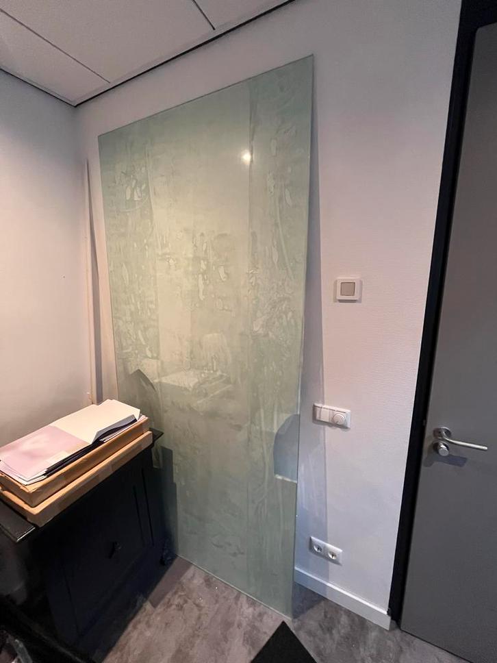 Grote Glasplaat - 240x115x1cm, Doe-het-zelf en Verbouw, Glas en Ramen, Zo goed als nieuw, Glasplaat, 160 cm of meer, 80 tot 120 cm