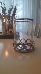 Colmore windlicht zilverkleurig metaal, Huis en Inrichting, Ophalen of Verzenden, Zo goed als nieuw, Metaal, 25 tot 50 cm