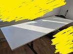 Verlengd bureau 210x 80 x 75 cm bewerkt hout wit, Huis en Inrichting, Bureaus, Ophalen, Gebruikt, Bureau