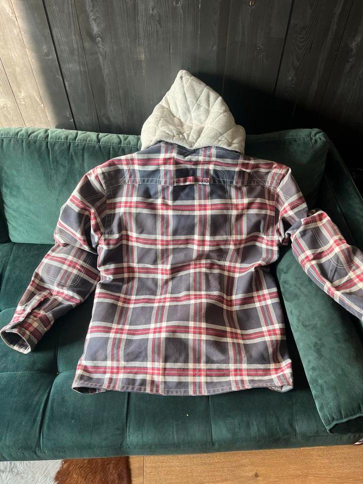 Motorjas Lumberjack Stijl, Kleding | Heren, Overhemden, Gedragen, Overige halswijdtes, Rood, Ophalen of Verzenden