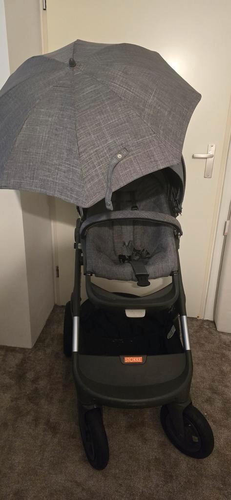 Stokke trailz kinderwagen Grey melange, Kinderen en Baby's, Kinderwagens en Combinaties, Zo goed als nieuw, Overige merken, Ophalen