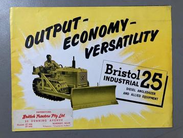 Bristol angledozer rups tractor trekker folder brochure