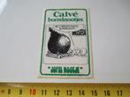 sticker CALVÉ borrelnootjes  Jofel nootje   BM 358, Ophalen, Zo goed als nieuw