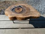 boomstamtafel epoxy tafel salontafel sidetable boomschijven, 75 cm of meer, Ophalen of Verzenden, Overige vormen, Kersenhout