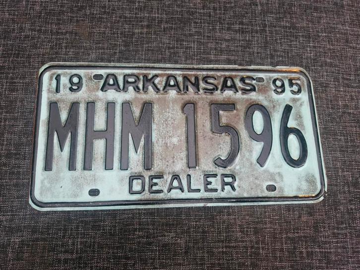 Kentekenplaat Arkansas USA Dealer nummerbord nummerplaat, Verzamelen, Automerken, Motoren en Formule 1, Gebruikt, Auto's, Ophalen of Verzenden