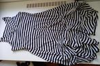 ULTIMATE MIKS aparte zwart wit strepen jurk, maat M-L, Kleding | Dames, Jurken, Maat 38/40 (M), Verzenden, Ultimate Miks, Zo goed als nieuw