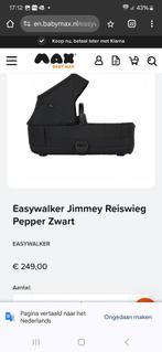easywalker jimmy kinderwagen reiswieg pepper black, Ophalen, Nieuw, Overige merken