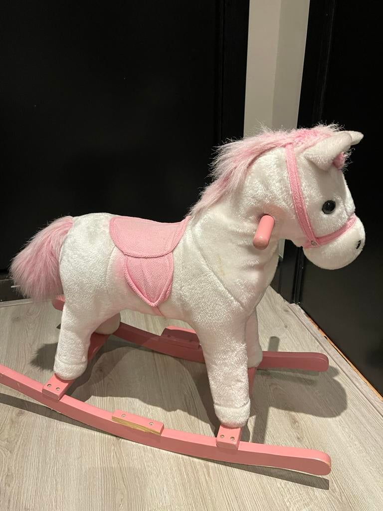 Hobbelpaard - 1 voetstuk afgebroken, Ophalen, Gebruikt, Meisje