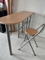 bartafel met 1 barkruk, Ophalen, Zo goed als nieuw