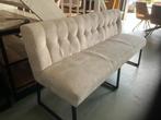 Prachtige nieuwe beige eetbank kira super comfort 170 cm, Ophalen, Zo goed als nieuw, Metaal, Eén