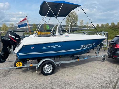 Zeer nette quicksilver + 60 pk + geremde trailer, Watersport en Boten, Vis- en Consoleboten, Zo goed als nieuw, 50 tot 70 pk, 3 tot 6 meter