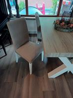 Eetkamertafel Yumali/Silvares + 4 stoelen, Huis en Inrichting, Ophalen, 50 tot 100 cm, Zo goed als nieuw, 150 tot 200 cm