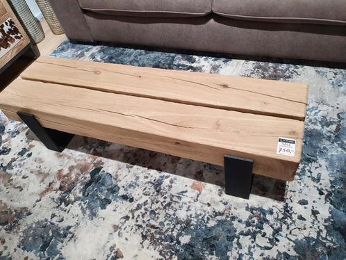 Balken salontafel massief eiken!, Huis en Inrichting, Tafels | Salontafels, Zo goed als nieuw, Minder dan 50 cm, 50 tot 100 cm