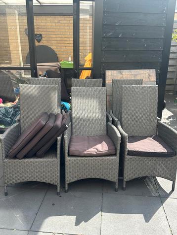 Garden impressions 6 Tuinstoelen Set - Verstelbaar beschikbaar voor biedingen