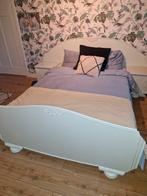 Vintage bed en nachkastjes met kledingkast, Ophalen, Zo goed als nieuw, Tweepersoons, Vintage