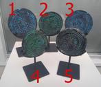 Decoratief Japatti steen op metalen standaard, Ophalen of Verzenden