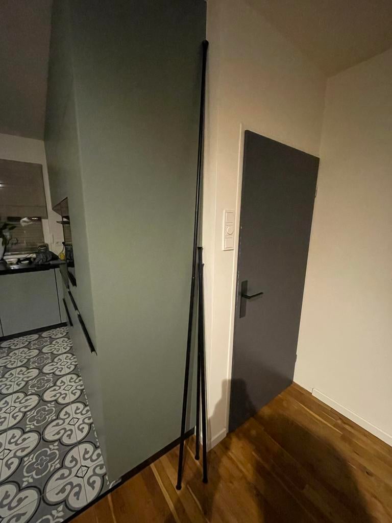 Verstelbare klem gordijnrails 128-240cm, Ophalen, Gebruikt