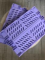 Lila kratjes, Doe-het-zelf en Verbouw, Kratten en Dozen, Opvouwbaar, Minder dan 35 cm, Ophalen of Verzenden, Zo goed als nieuw
